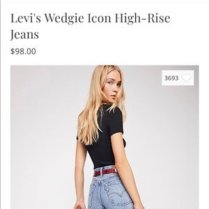 Levis Wedgie Icon High-Rise Jeans